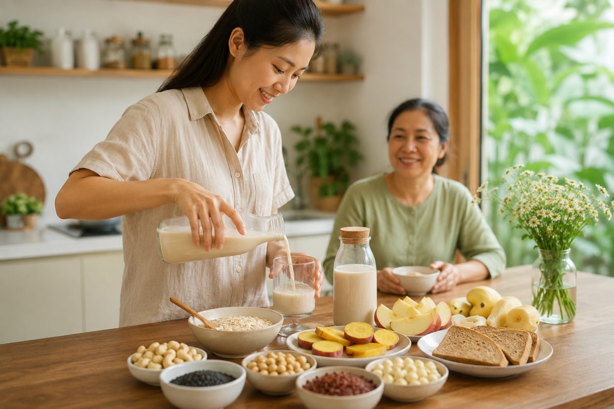Gợi ý bữa phụ bổ sung dưỡng chất hằng ngày với sữa hạt và khoai