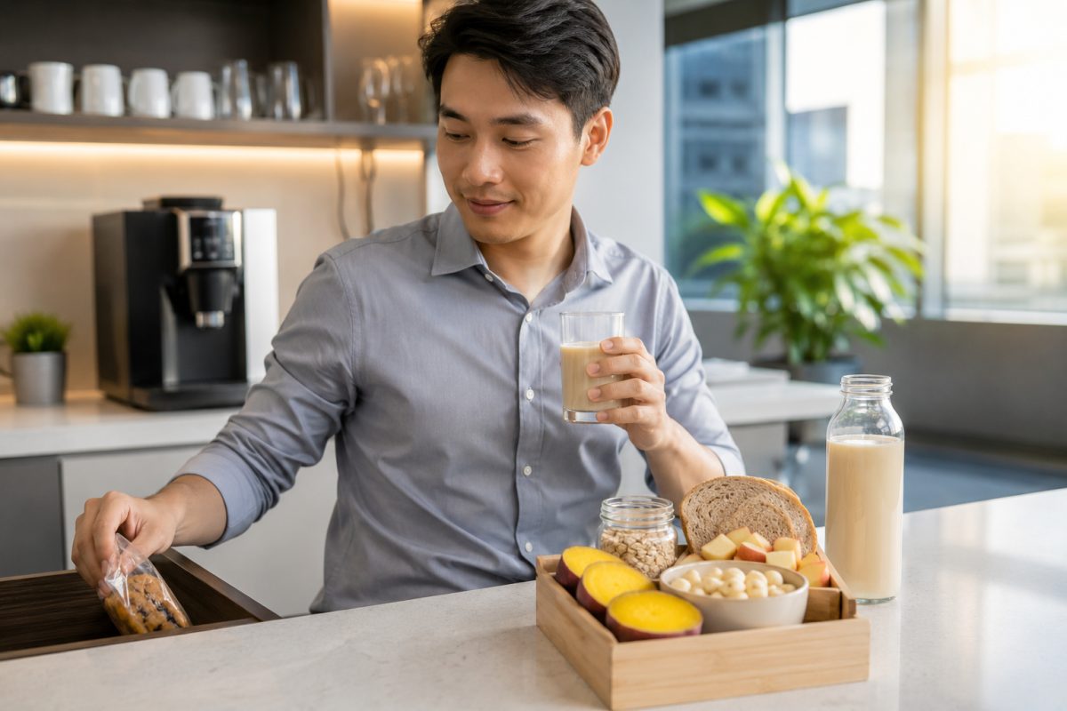 Cách dùng sữa hạt thay đồ ngọt công nghiệp cho dân văn phòng