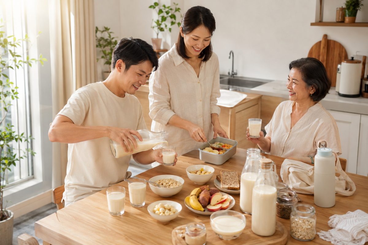Cách dùng sữa hạt Xuân Xanh hằng ngày trong bữa sáng và bữa phụ