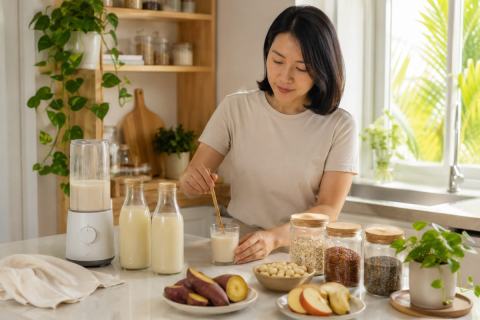 Cách dùng sữa hạt thực dưỡng đúng cách với khẩu phần vừa đủ