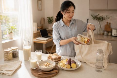 Cách kết hợp sữa hạt với bữa sáng và bữa phụ hằng ngày