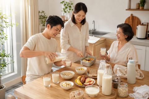 Cách dùng sữa hạt Xuân Xanh hằng ngày trong bữa sáng và bữa phụ
