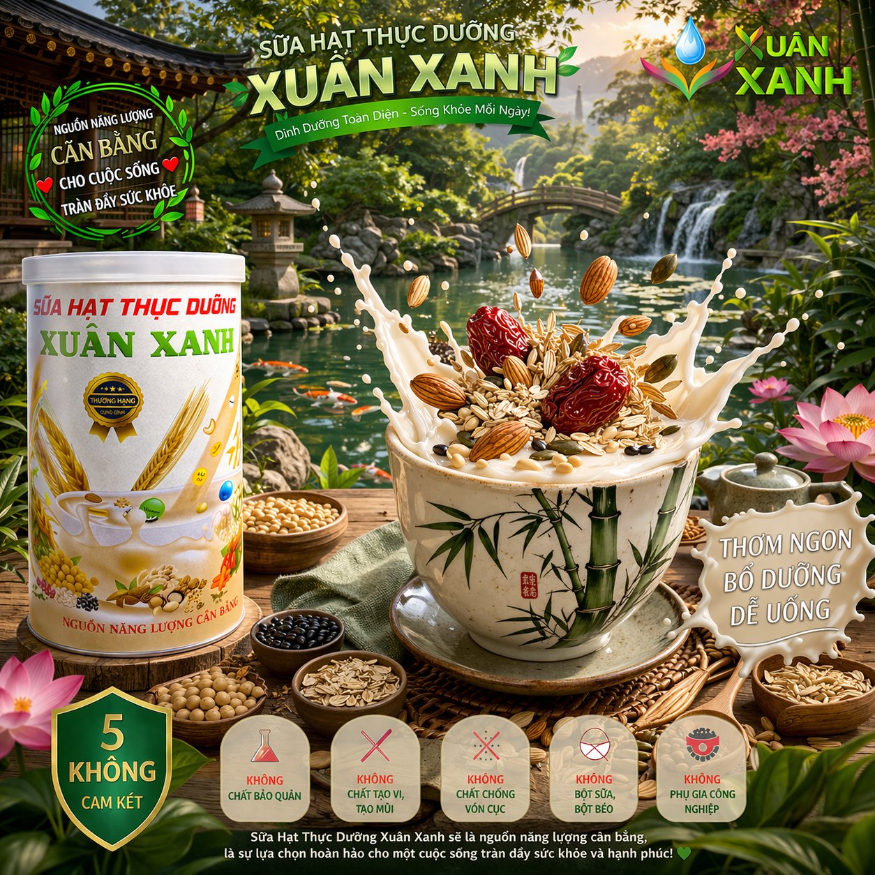 Sữa Hạt Thực Dưỡng Xuân Xanh - Hình sản phẩm 3