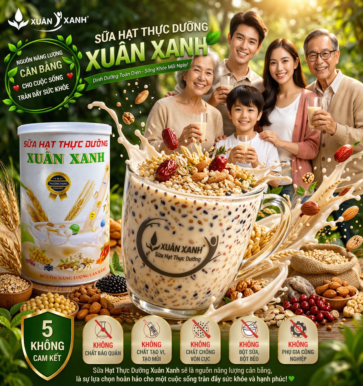 Sữa Hạt Thực Dưỡng Xuân Xanh - Hình sản phẩm 5