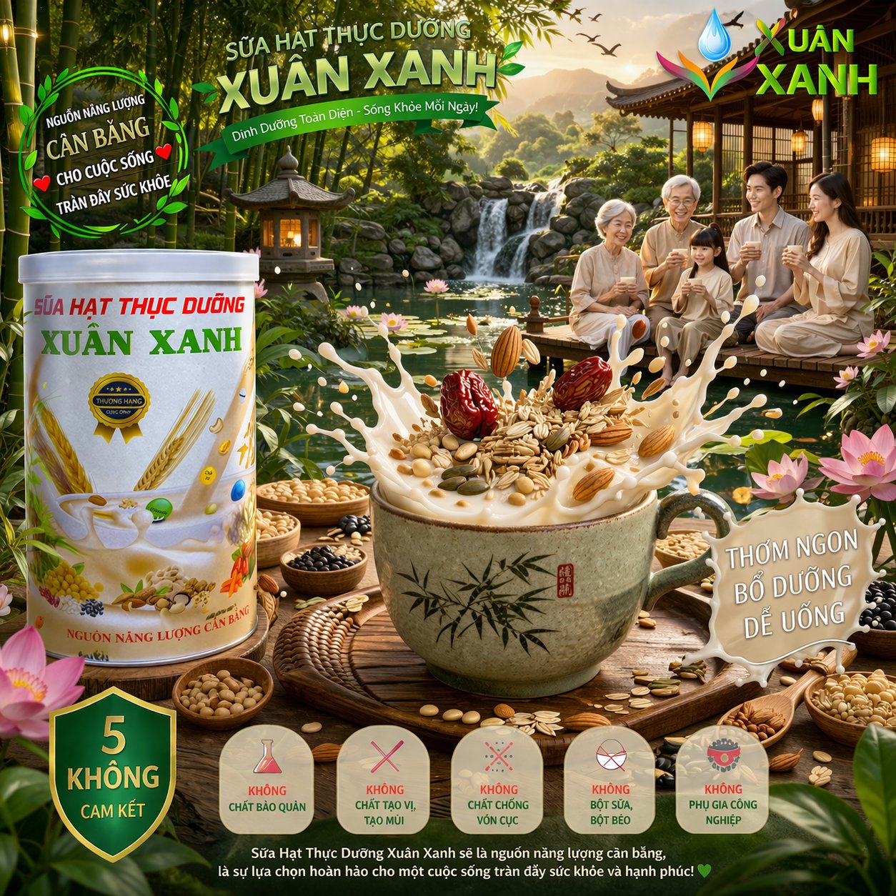 Sữa Hạt Thực Dưỡng Xuân Xanh - Hình sản phẩm 2