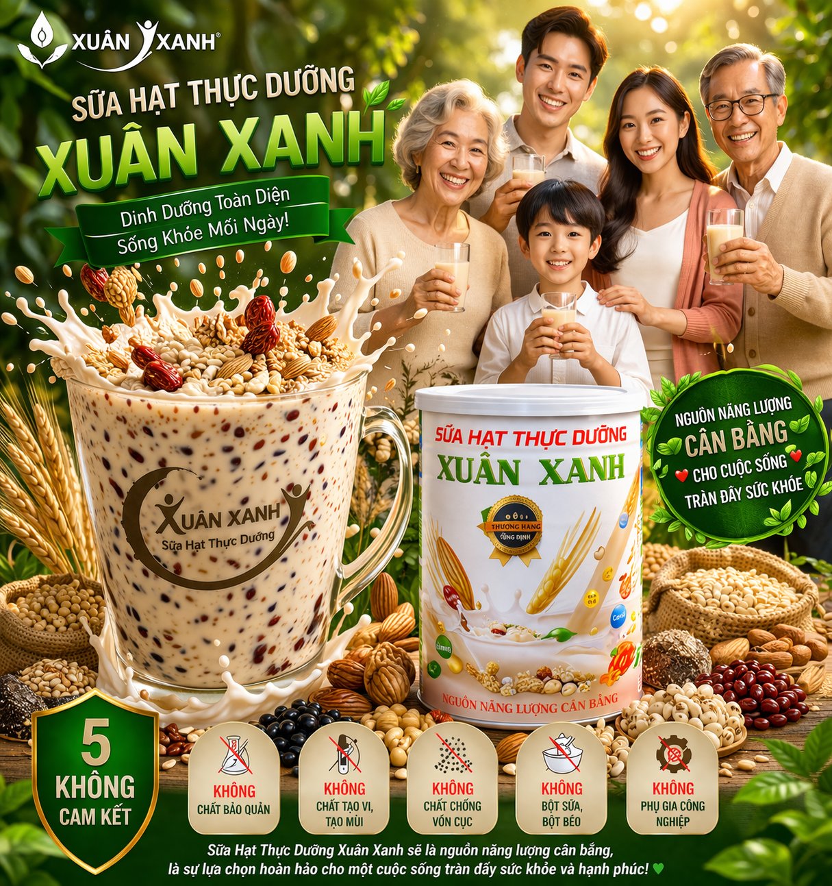 Sữa Hạt Thực Dưỡng Xuân Xanh - Hình sản phẩm 6