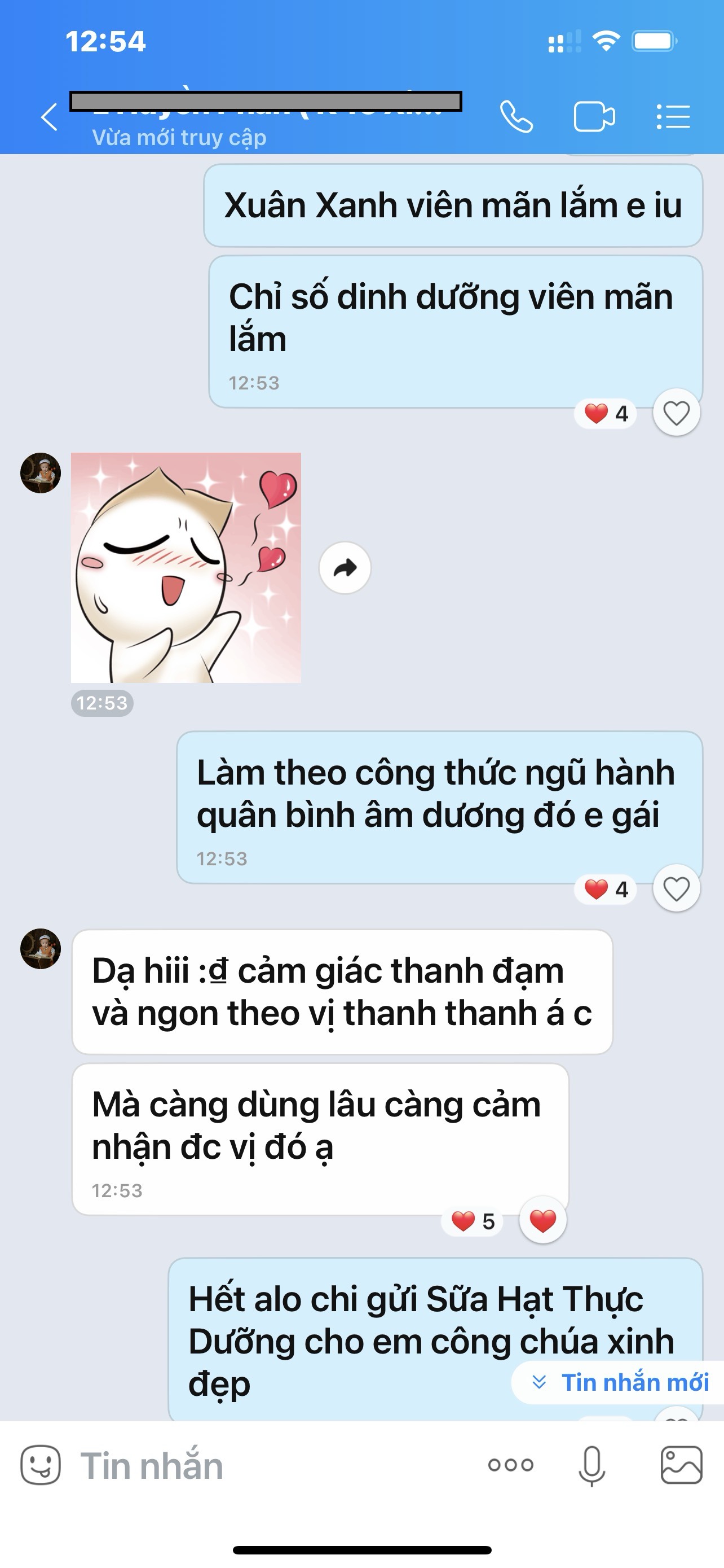 Ảnh đánh giá khách hàng về Sữa Hạt Thực Dưỡng Xuân Xanh